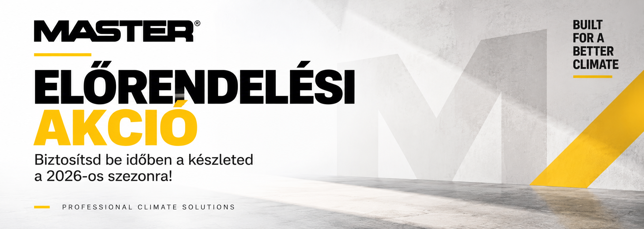 MASTER viszonteladói előrendelés 2026 – akár 30 százalék kedvezmény, ingyenes kiszállítás, rendelési határidő 2026. október 9.