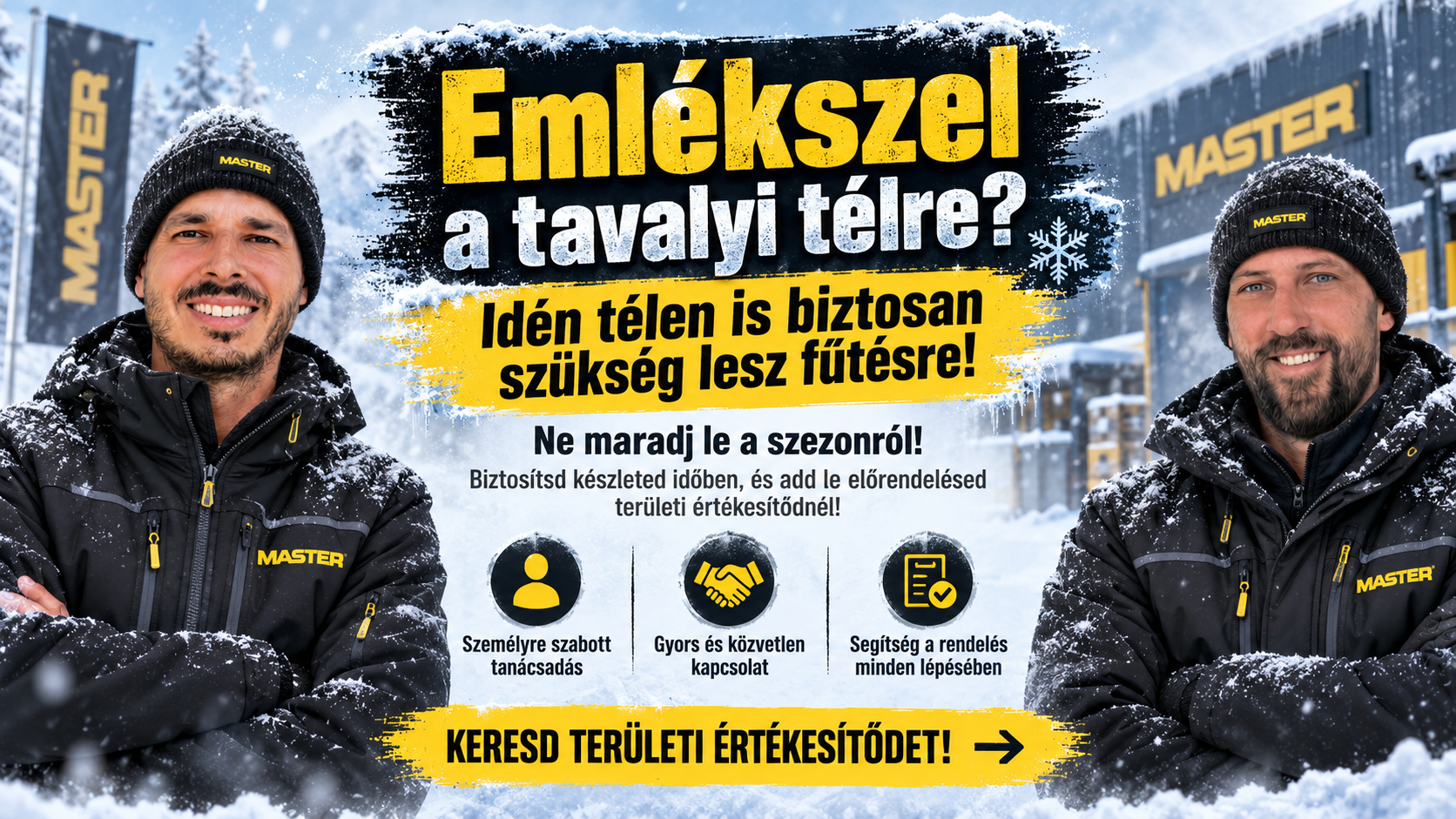 MASTER előrendelési kampány grafika
