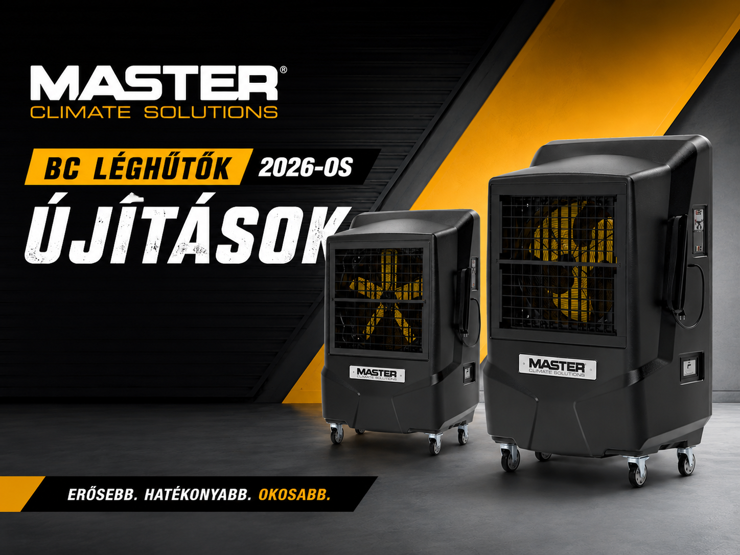 Léghűtő újítások 2026 – Még biztonságosabb, még hatékonyabb MASTER BC széria!