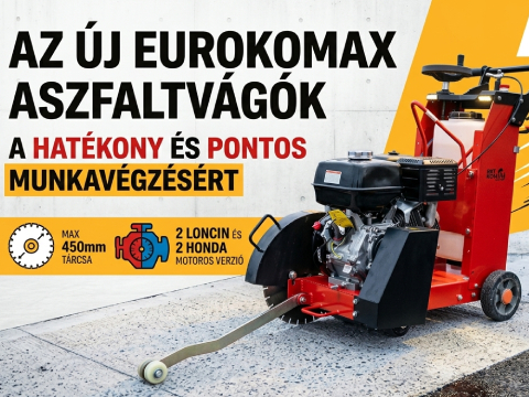 Bővült a flotta: Megérkeztek az EUROKOMAX aszfaltvágók!