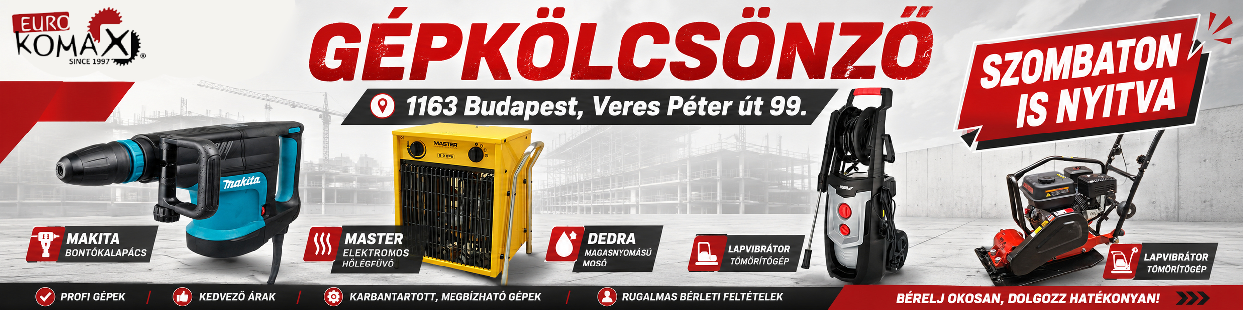 Mikor jó a gépbérlést választani a vásárlás helyett?