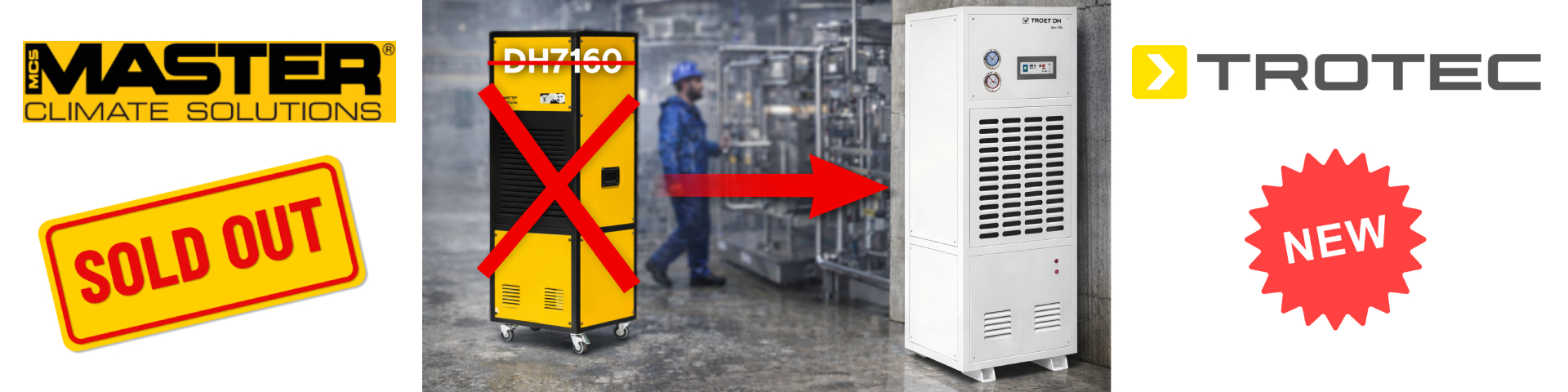 Megérkezett a DH7160 utódja, itt a TROTEC DH105S párátlanító!