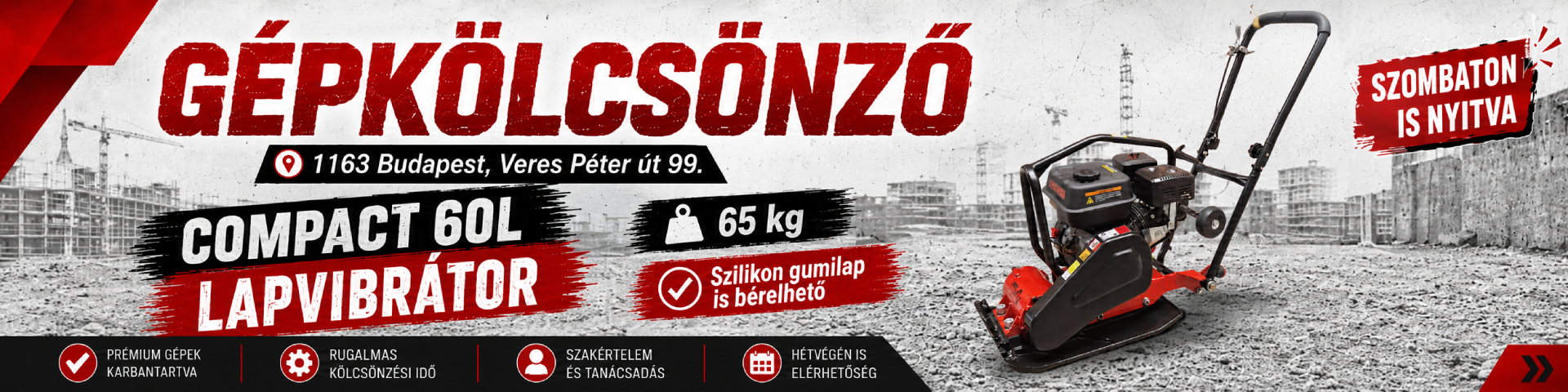 Így csináltam betonkemény alapot az EUROKOMAX COMPACT 60L lapvibrátorral Így csináltam betonkemény alapot az EUROKOMAX COMPACT 60L lapvibrátorral